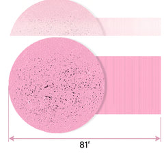 Vibrant Pink Crepe Paper Streamer Roll - 81 Feet