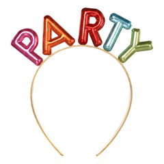 Colorful "PARTY" Balloon Letter Headband