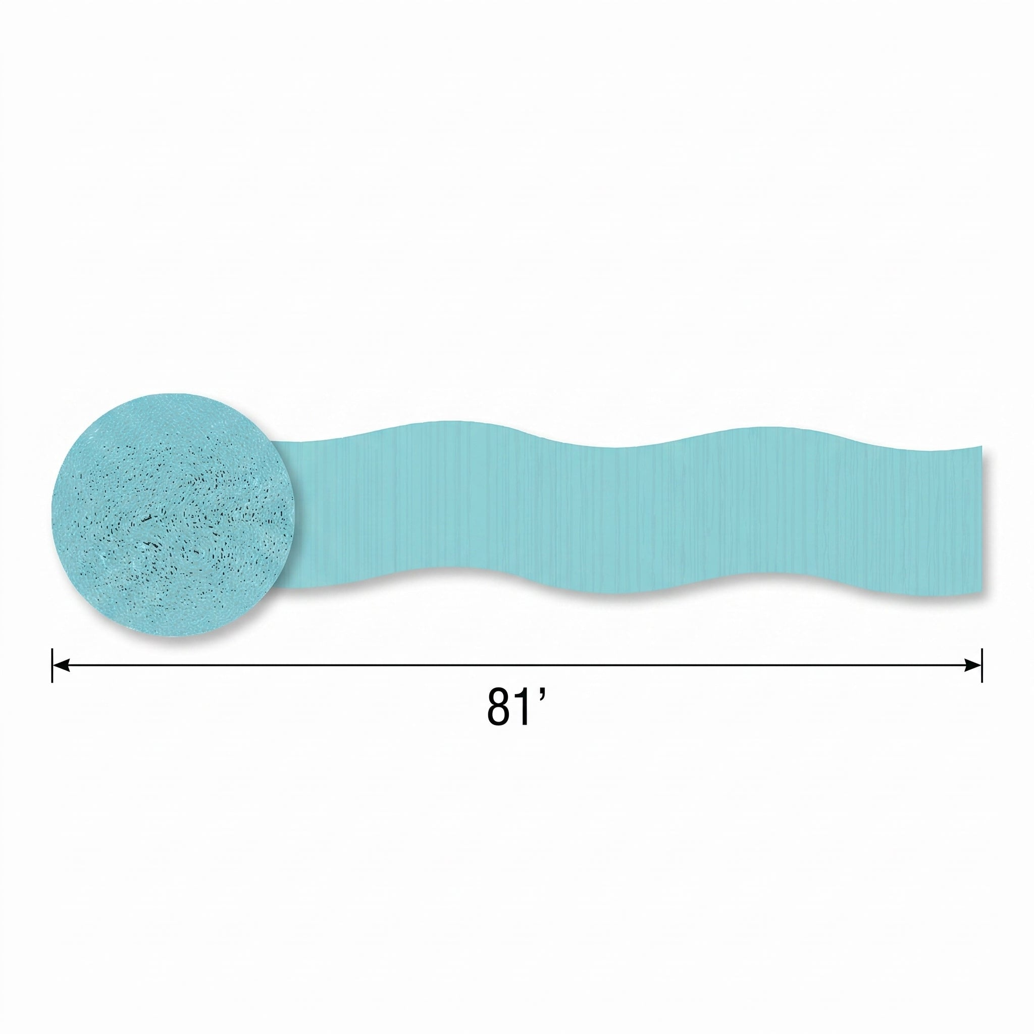 Robin's Egg Blue Crepe Streamers