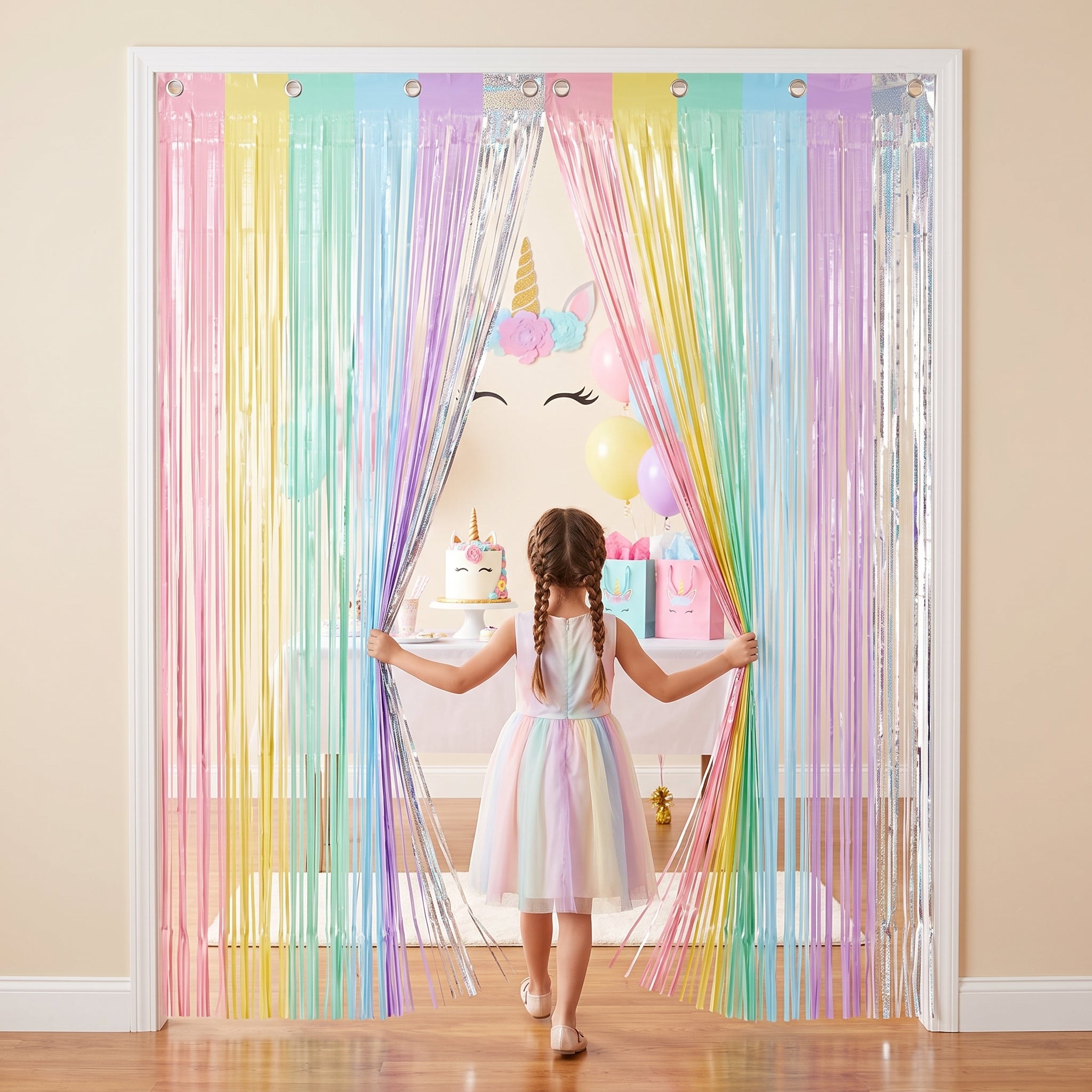 Pastel Curtain Door Decoration