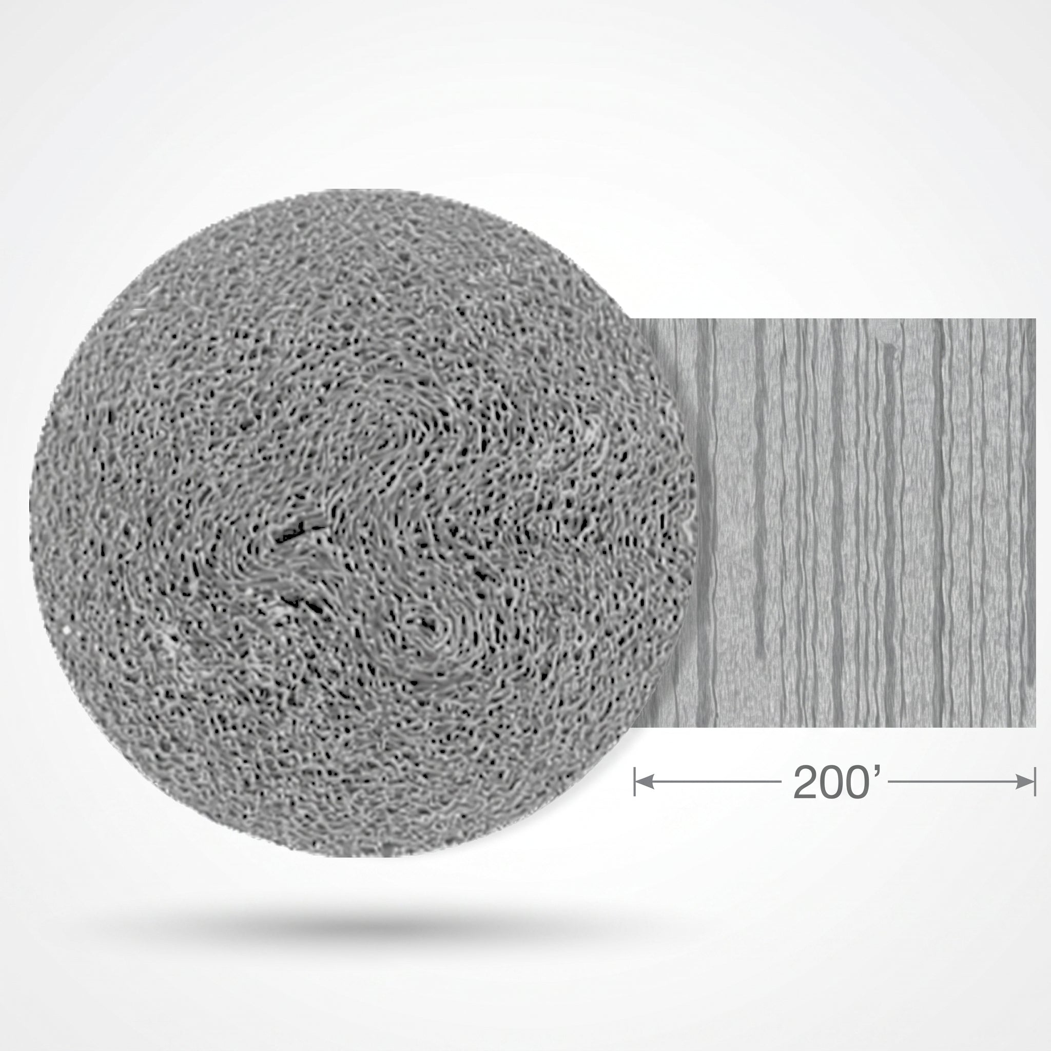 Silver Crepe Streamer - 200ft
