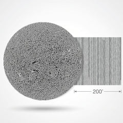 Silver Crepe Streamer - 200ft