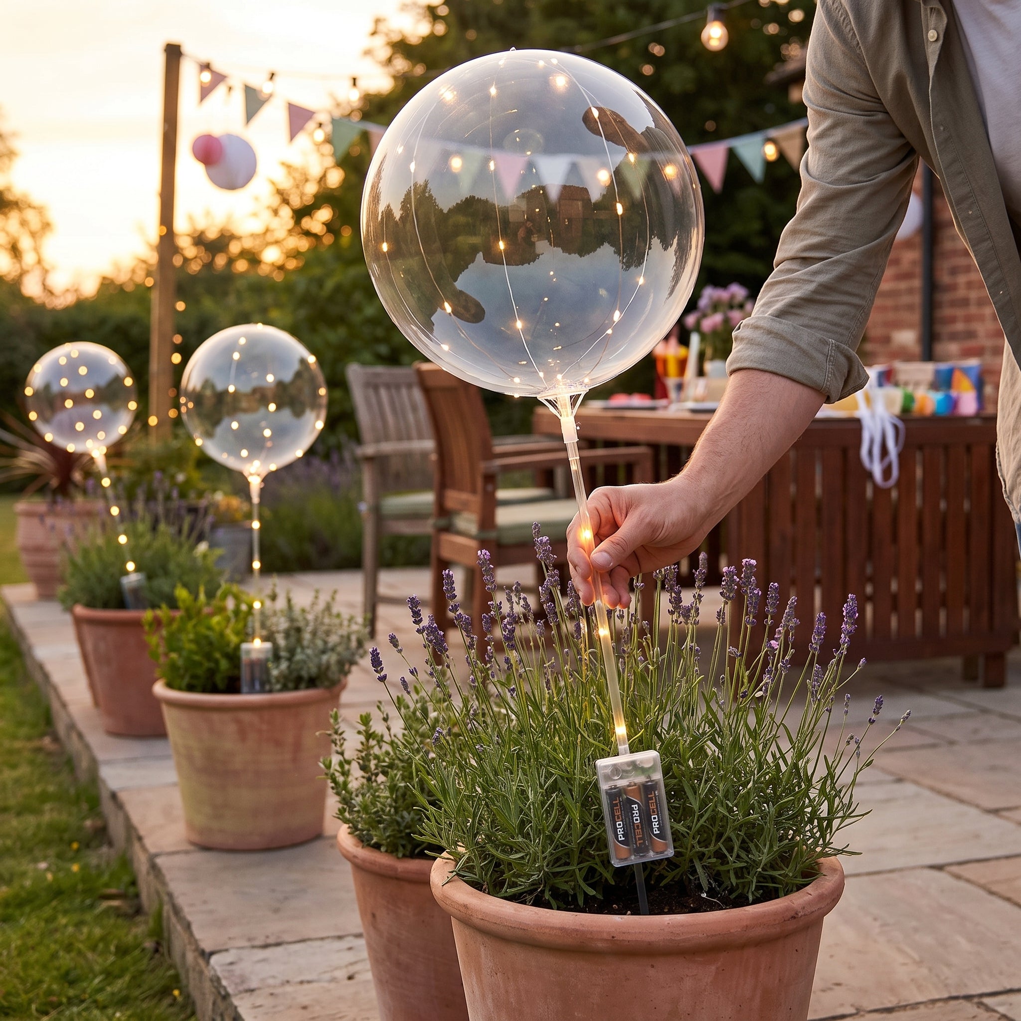 Clearz LED Air-Filled Circle Balloon