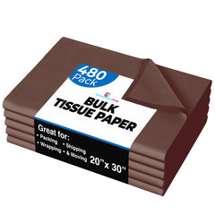 Brown Tissue Paper 20 In. x 30 In. | 480 Sheets