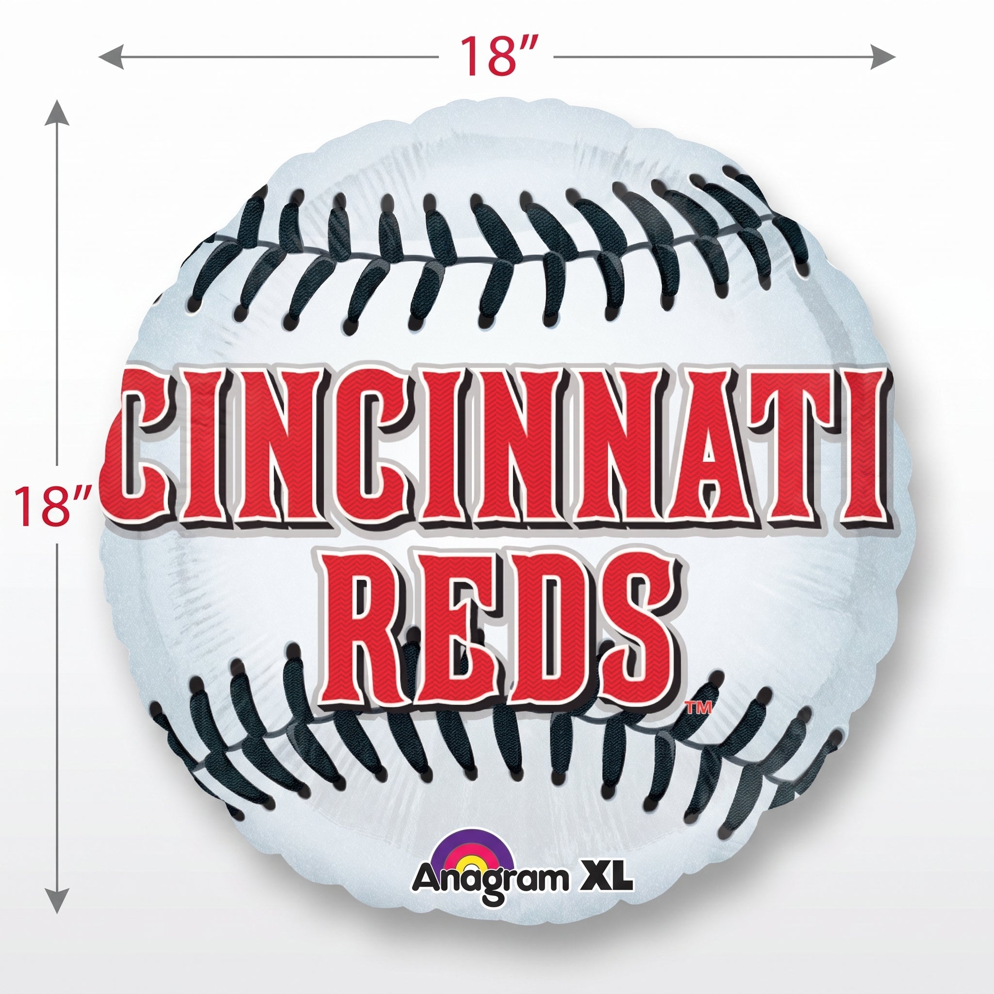 Cincinnati Reds 18" Mylar Baseball Balloon
