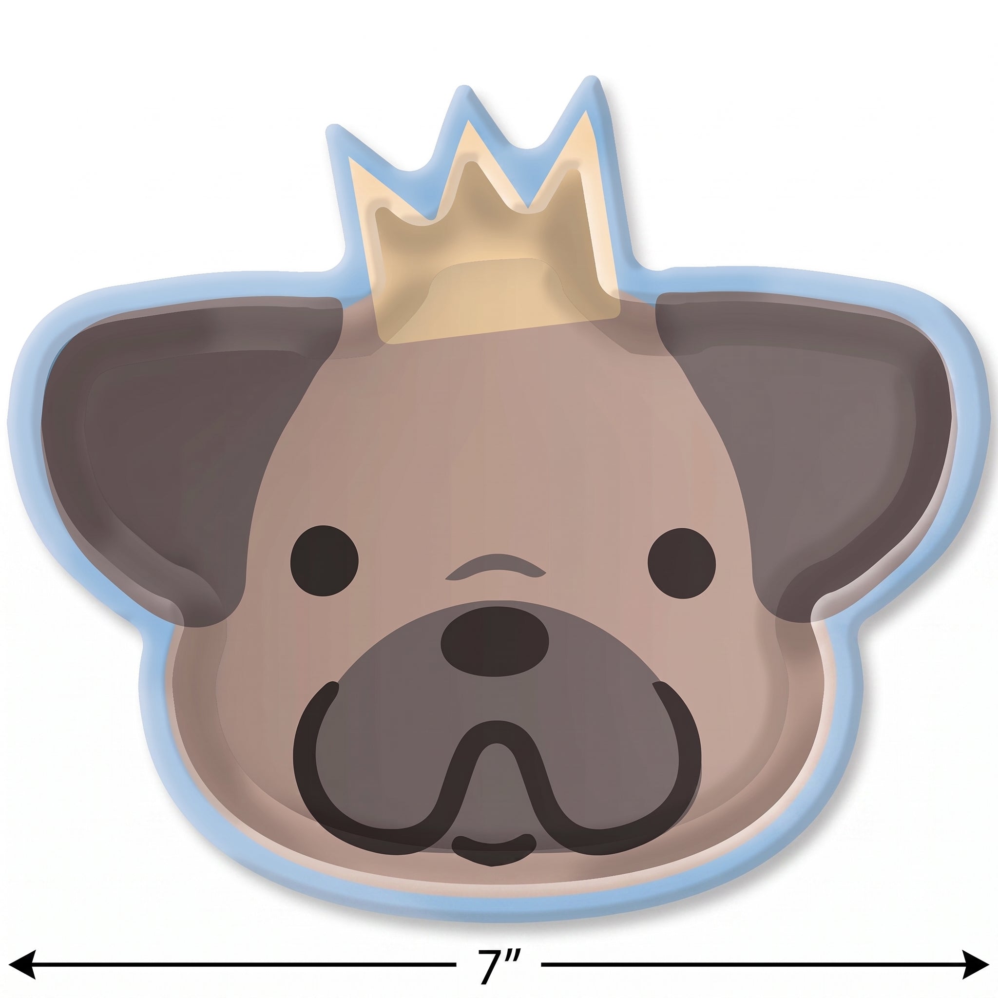 Adorable Puppy Party 7" Shaped Paper Plates