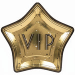 Hollywood VIP Star-Shaped Paper Plates, 10.5-Inch, 8-Pack