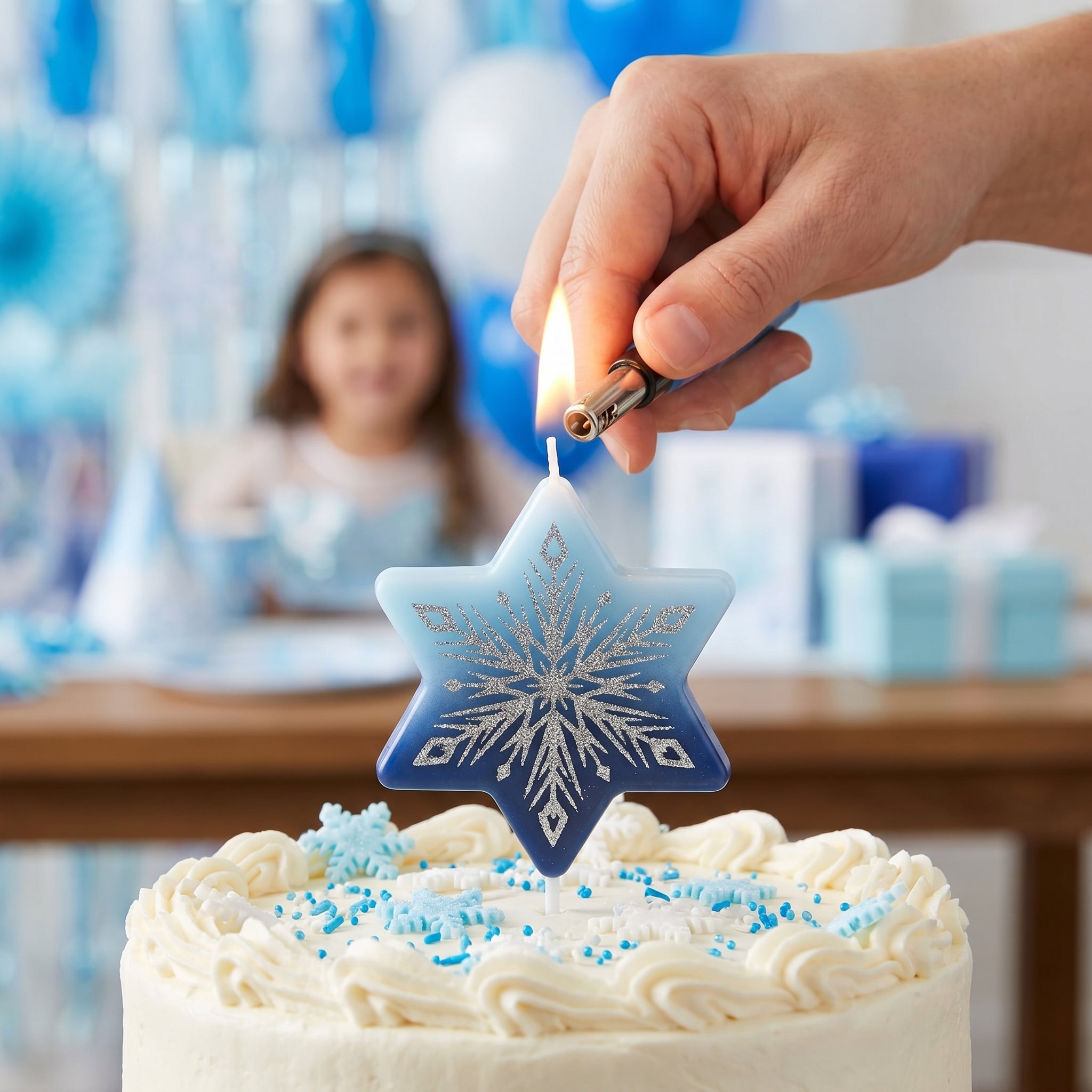 Disney Frozen 2 Glitter Birthday Candle