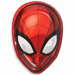 Spider-Man Webbed Wonder Shaped Paper Dessert Plates - 7 Inches, 8 Pack