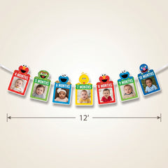 Sesame Street Photo Banner Garland for Kids Birthday Parties