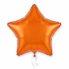 Radiant Orange Star Foil Balloon - 18 Inch
