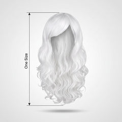 Long Glamorous White Wig - One Size