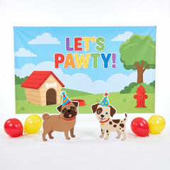 "Let's Pawty" Dog-Themed Scene Setter Kit
