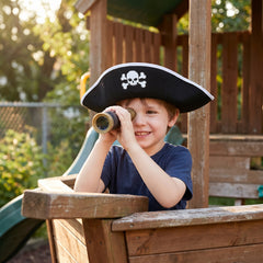 Black Skull & Crossbones Pirate Hat - Perfect Costume Accessory