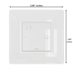 2.75 In. Clear Square Miniature Plates | 20 Count