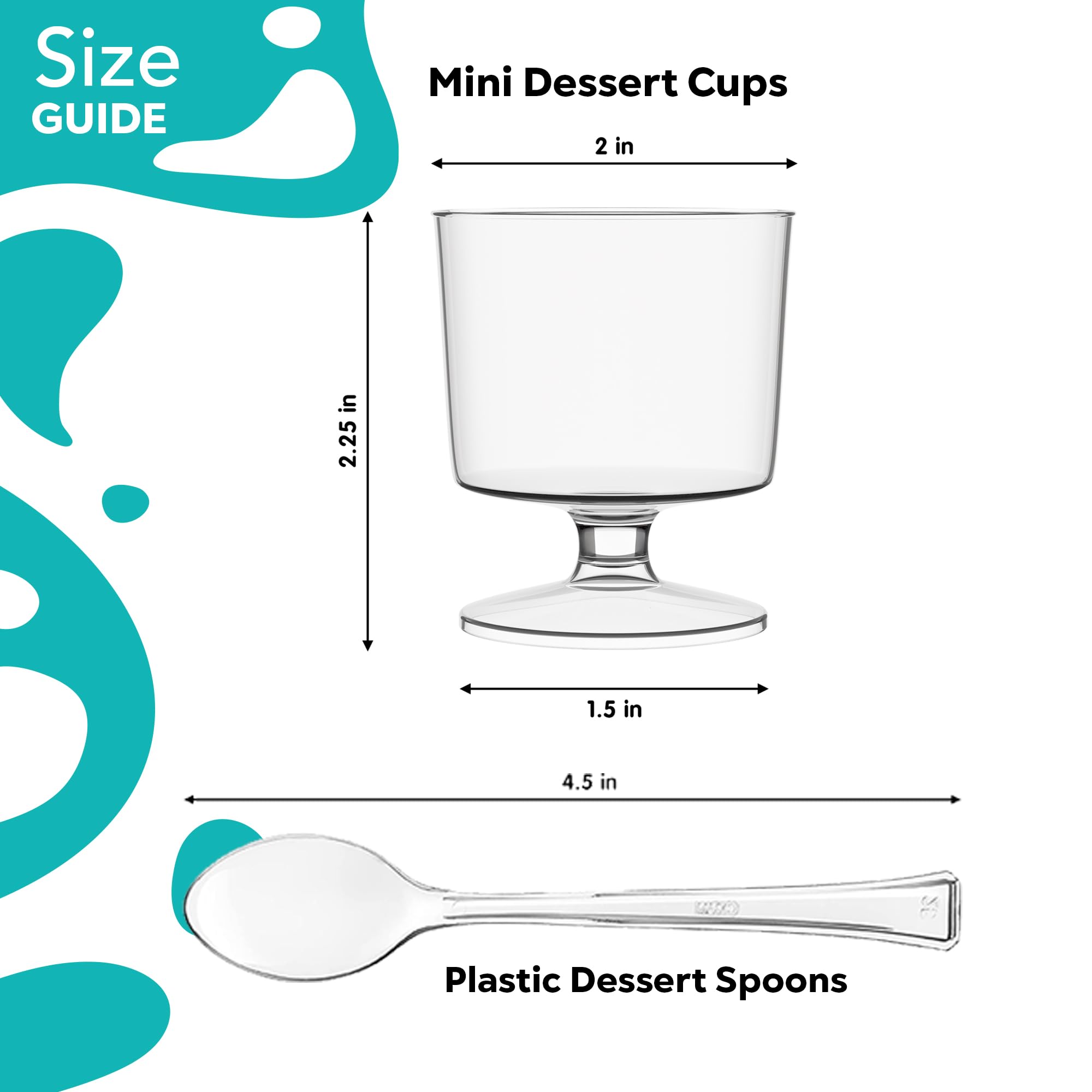 2 Oz. | Clear Stemmed Mousse Cup | 480 Count