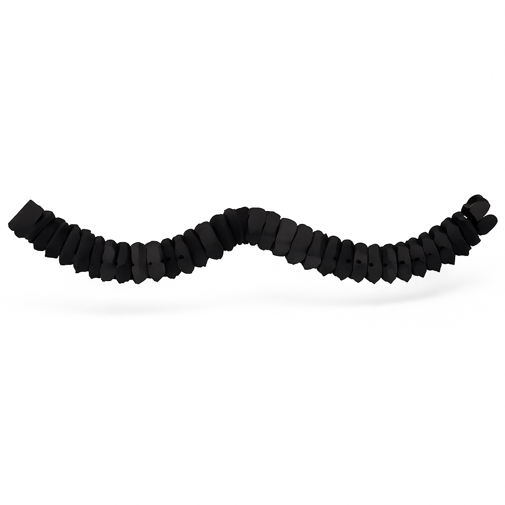 Jet Black Tissue Paper Garland