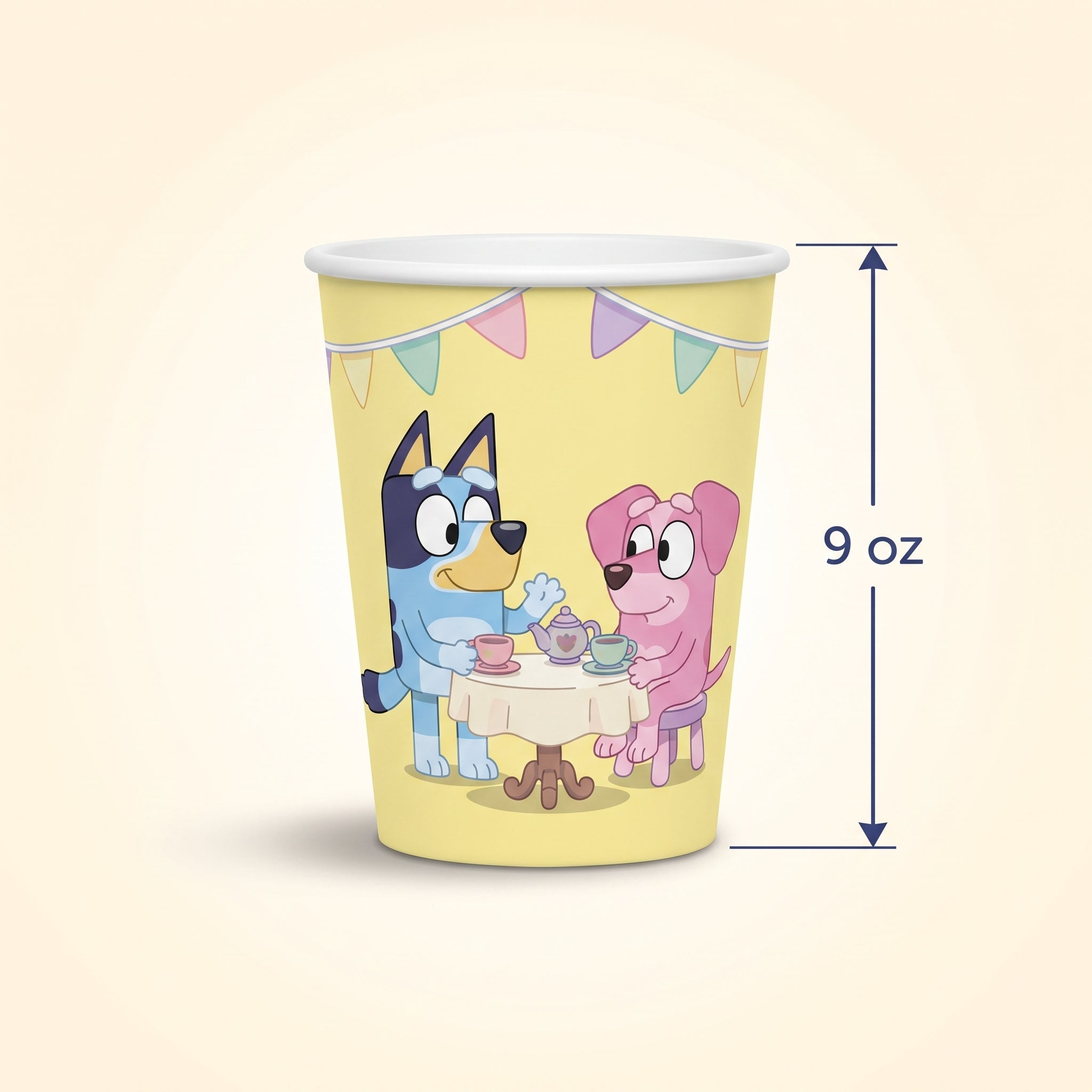 Bluey 9oz Paper Cups - Kids Birthday Party