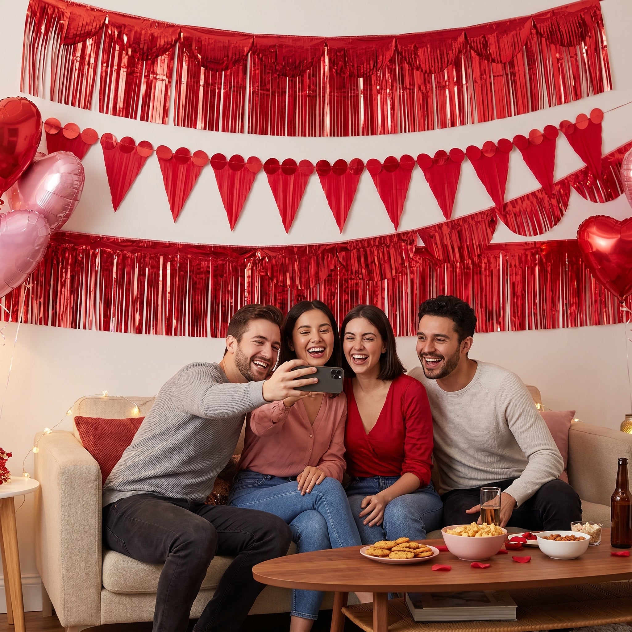 Red Fringe Banner Kit