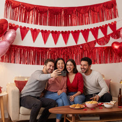 Red Fringe Banner Kit