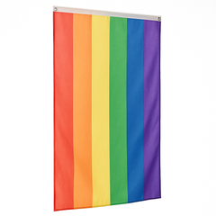 Vibrant 5-ft Rainbow Pride Flag with Grommets