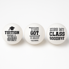Edgy Pong Balls - Graduation Party Pack