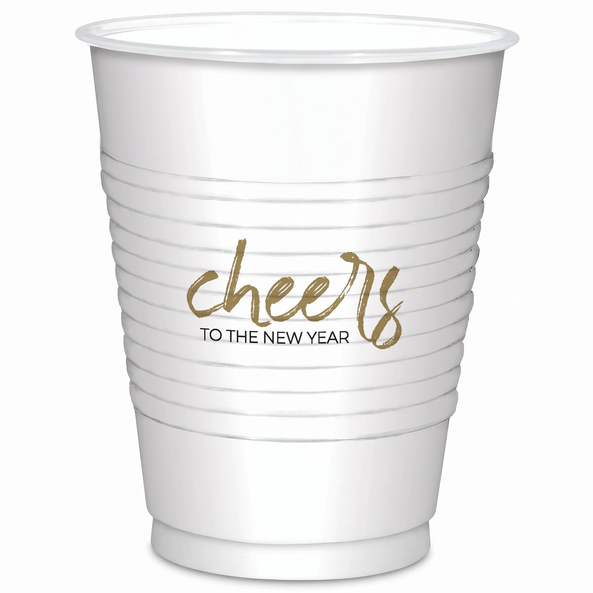 "Cheers To The New Year" 16oz Plastic Tumblers - 25 Pack