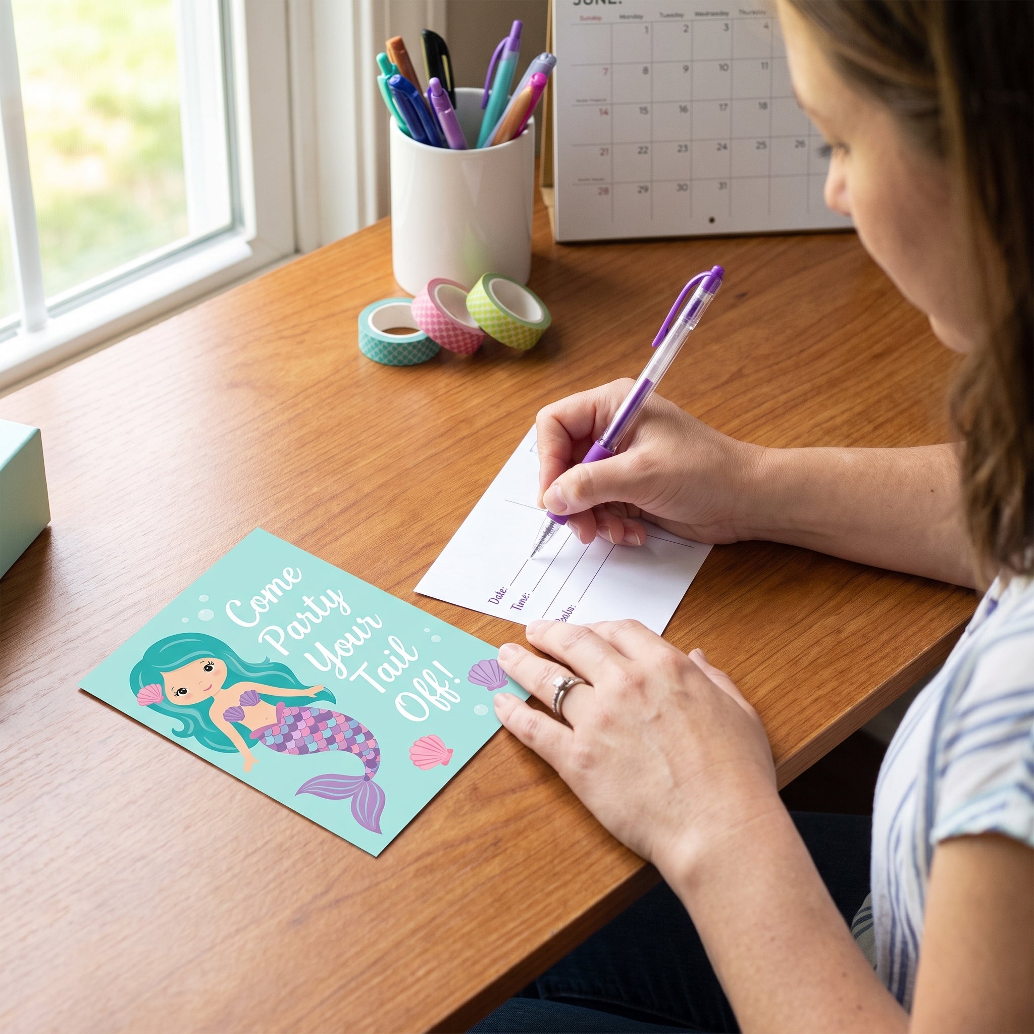 Mermaid Birthday Party Invitations