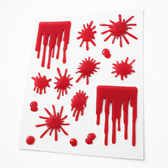 Halloween Blood Splat & Drip Gel Clings