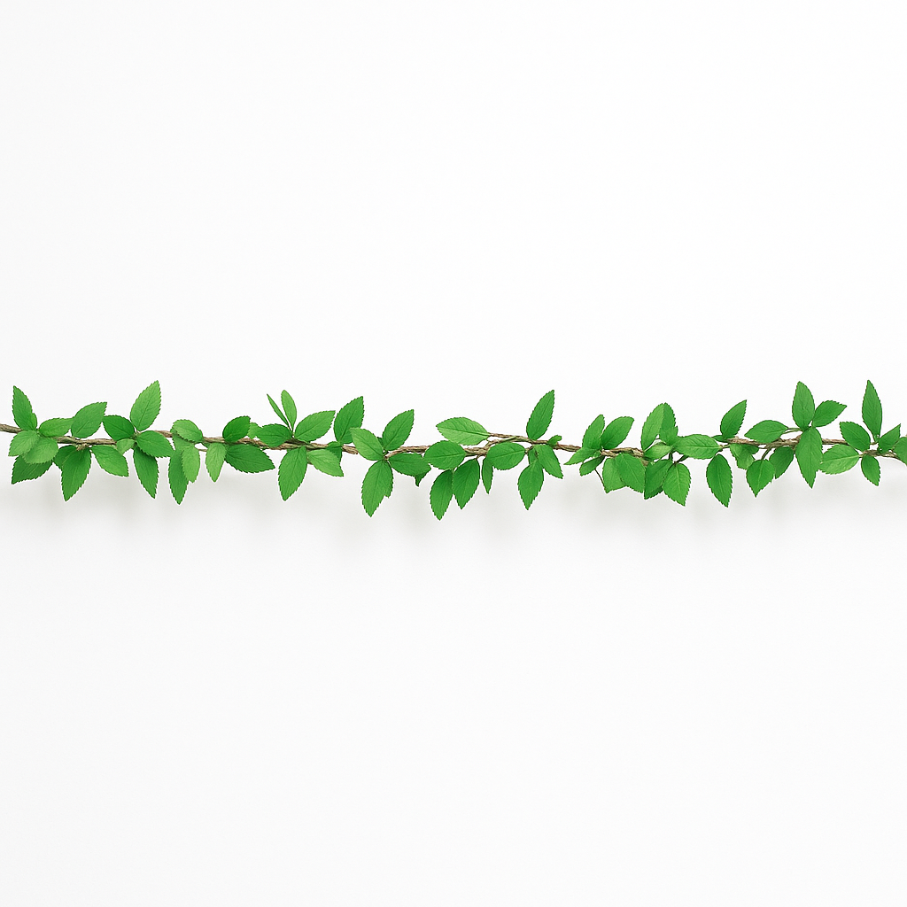 Love & Leaves Wedding Fabric Garland - 6 ft
