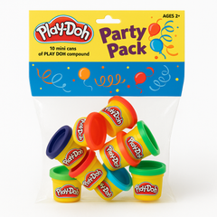 Play-Doh Party Pack - 10 Mini Cans, Multi-Coloured, Ages 2+