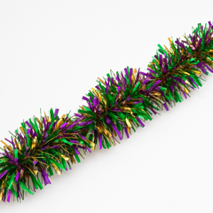 Illuminated Tinsel Garland for Mardi Gras Celebrations