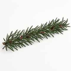 Festive Faux Pine Christmas Garland ‚Äì 6 Feet