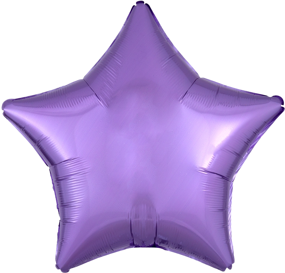 19-Inch Lavender Star Metallic Balloon