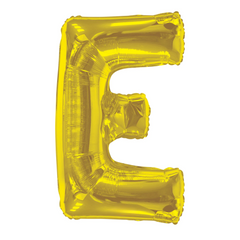 34" Gold Letter - E Balloon