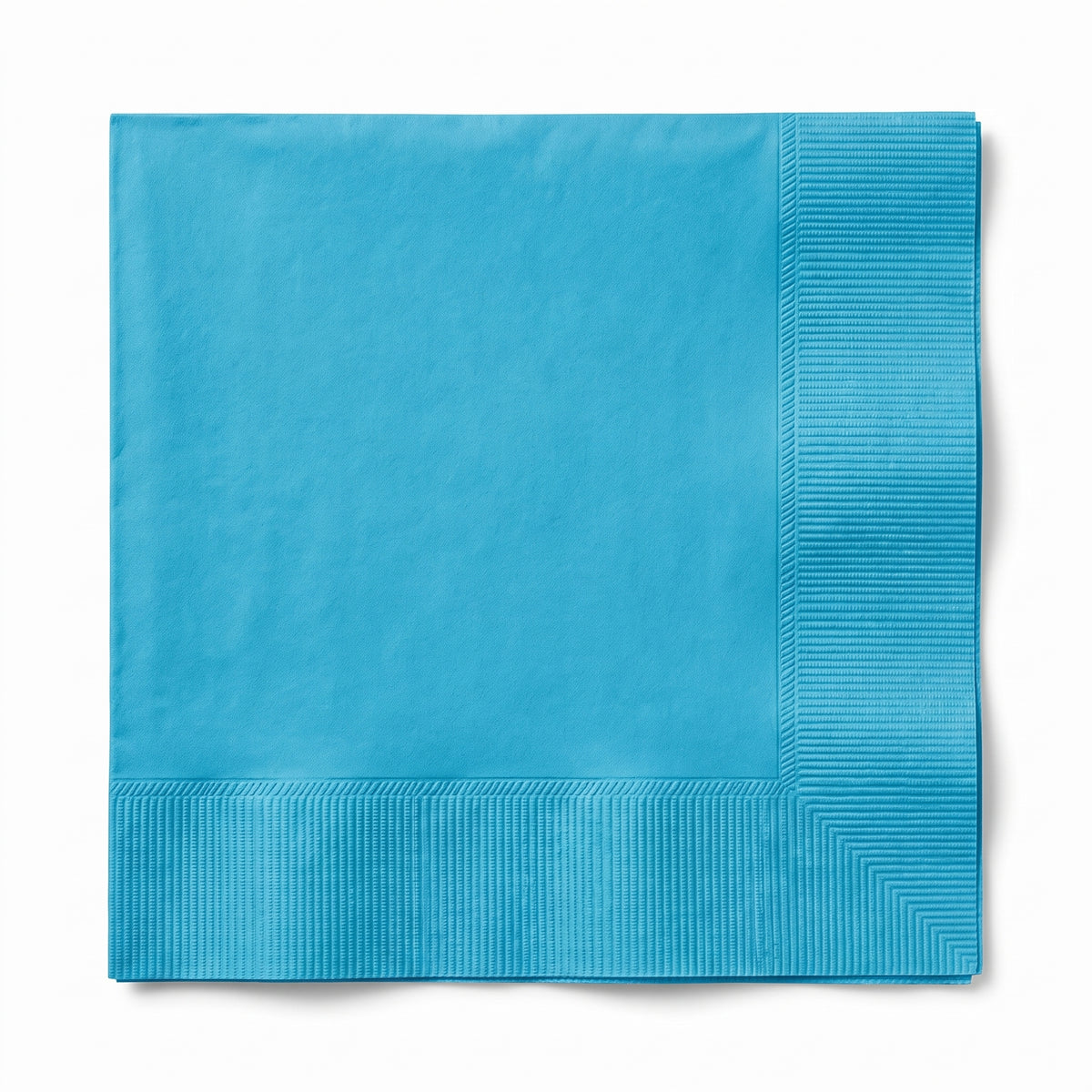 Caribbean Blue Dinner Napkins - 8 in. x 8 in. - Solid Color