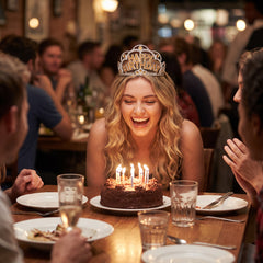 Glittering Gold Happy Birthday Tiara