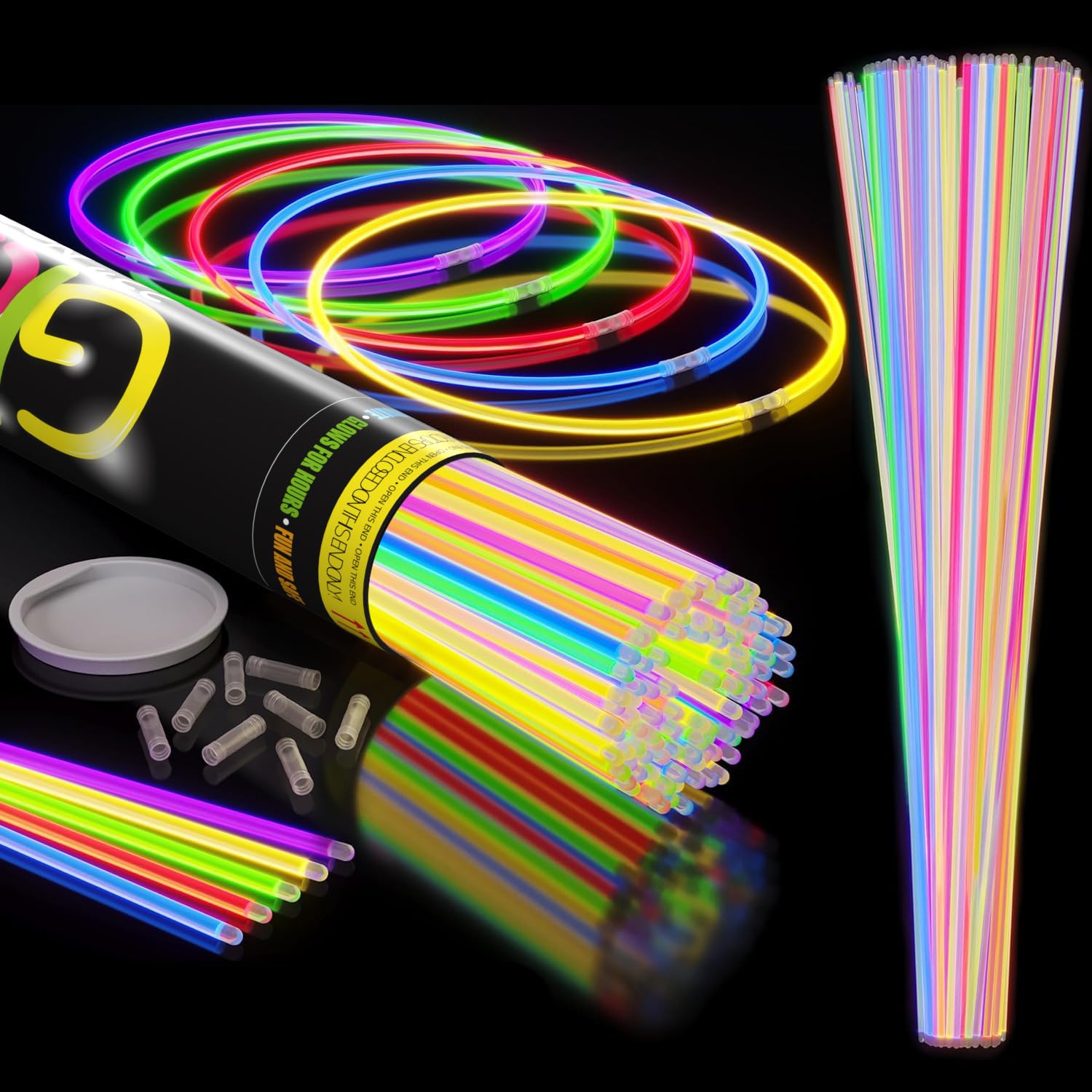 Unleashed - 22in. Assorted Glow Necklaces (100)