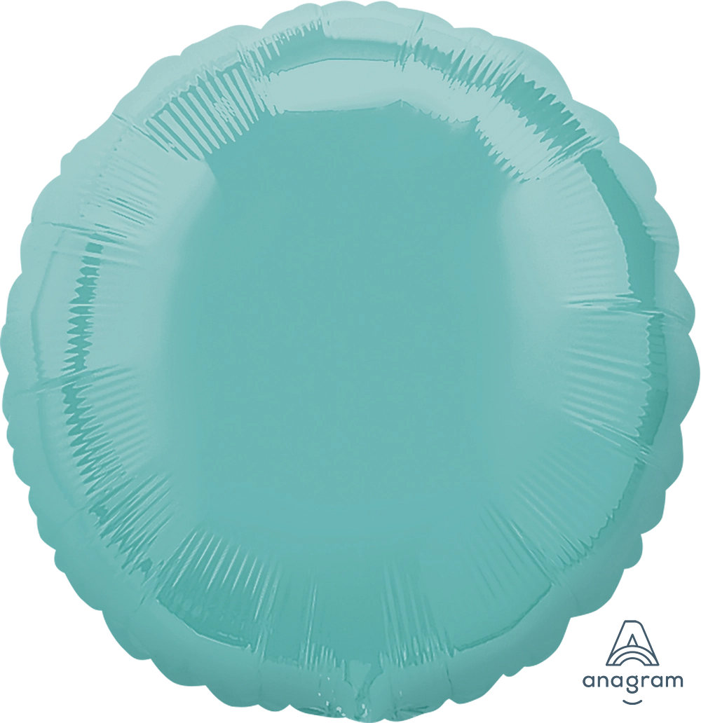 Robins Egg Blue Foil Mylar Balloon - 18-inch Circle