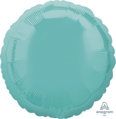 Robins Egg Blue Foil Mylar Balloon - 18-inch Circle