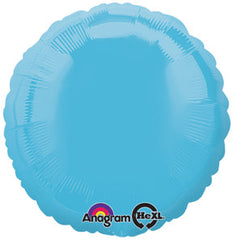 Caribbean Blue Circle Foil Balloon | 18"