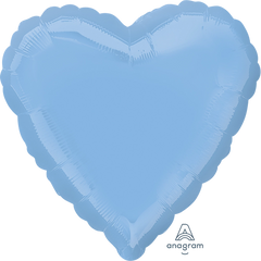 18" Pastel Blue Heart Foil Balloon