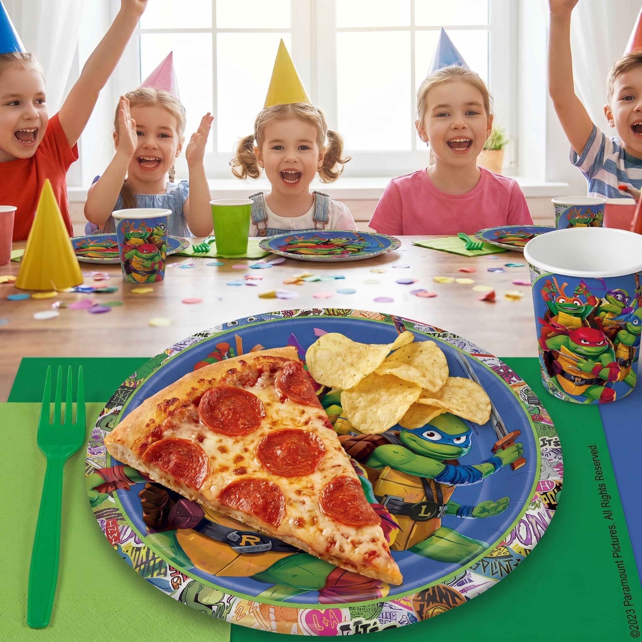 Teenage Mutant Ninja Turtles 9-Inch Round Paper Plates - 8 Pack