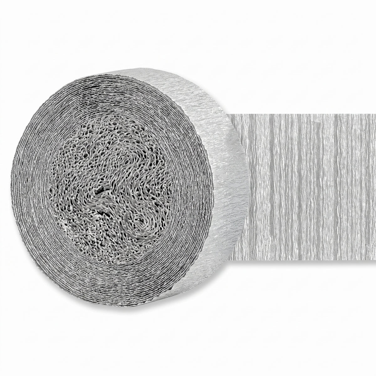 Silver Crepe Streamer - 200ft