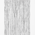Shimmering Silver Metallic Curtain - 3' x 8'