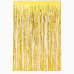 Gleaming Gold Metallic Door Curtain ‚Äì 3' x 8'