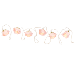 Mint to Be Pink Rose LED String Lights - 5.5 ft, 10 Lights for Romantic Decor