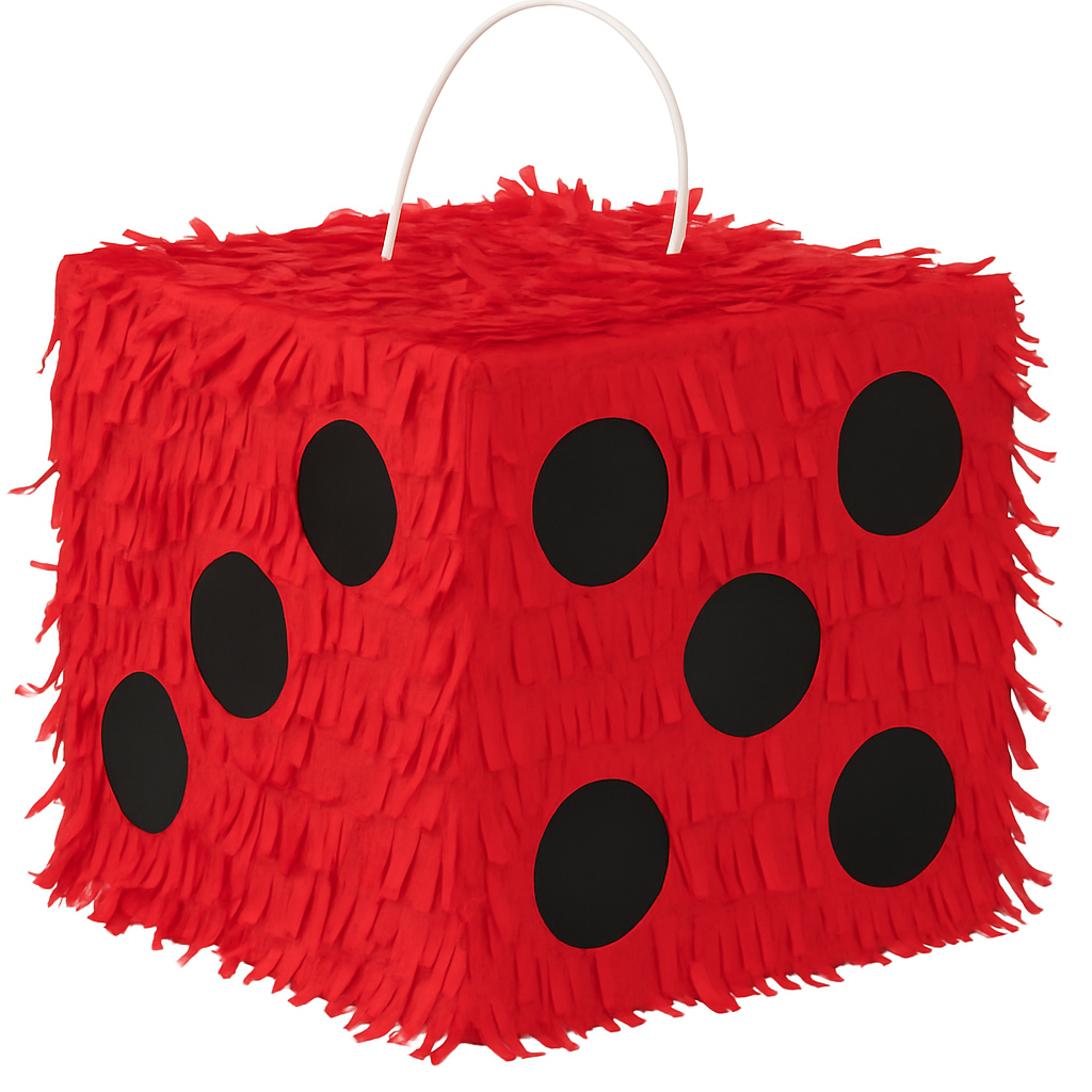Mini Dice Pi√±ata Decoration for Casino Party