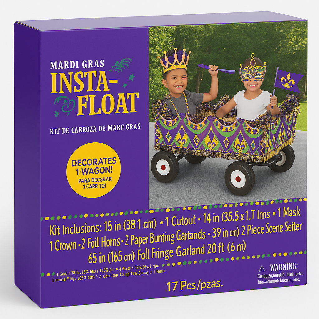 Deluxe Mardi Gras Masquerade Insta Float Kit