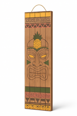 Large Tiki Head Wood Plank Sign